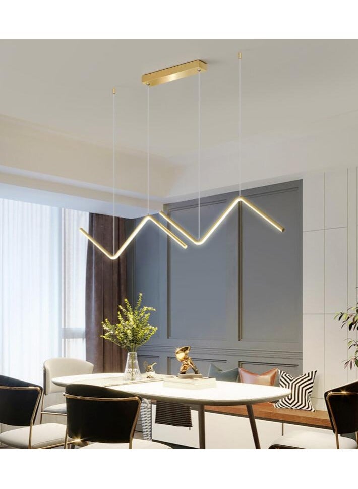 إسكدنيا الحديثة LED قلادة ضوء الذهب نجفة معلقة لمطعم أنبوبي مطبخ مكتب القهوة مصابيح زخرفية داخلية - Image 4