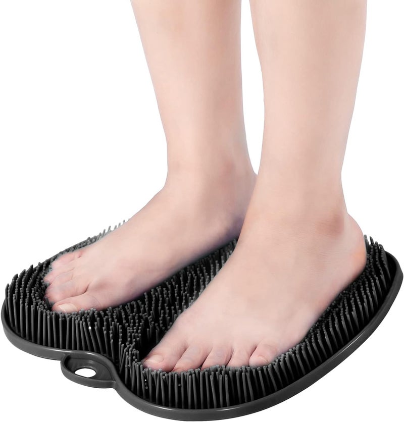 PARVY Back Rub Suction Cup Foot Scrubber Foot Scrubber Pad Feet Scrubber Dead Skin Foot Massage Shower Accessories Foot Bath Bathroom Foot Scrubber Mat TPE Multifunction(1 PCS/Multicolour) HH - Image 4