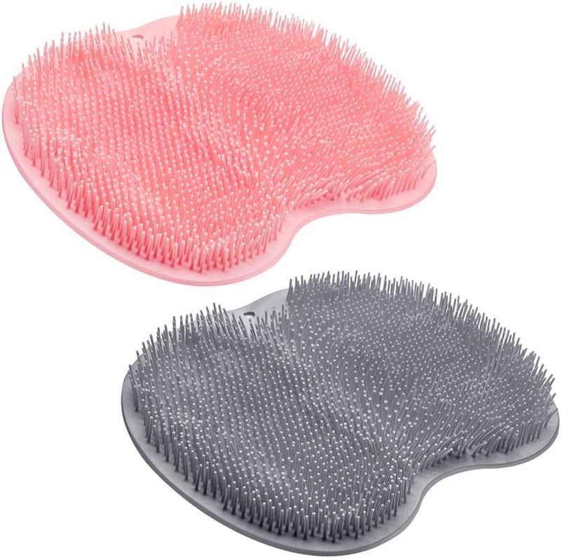 PARVY Back Rub Suction Cup Foot Scrubber Foot Scrubber Pad Feet Scrubber Dead Skin Foot Massage Shower Accessories Foot Bath Bathroom Foot Scrubber Mat TPE Multifunction(1 PCS/Multicolour) HH - Image 1