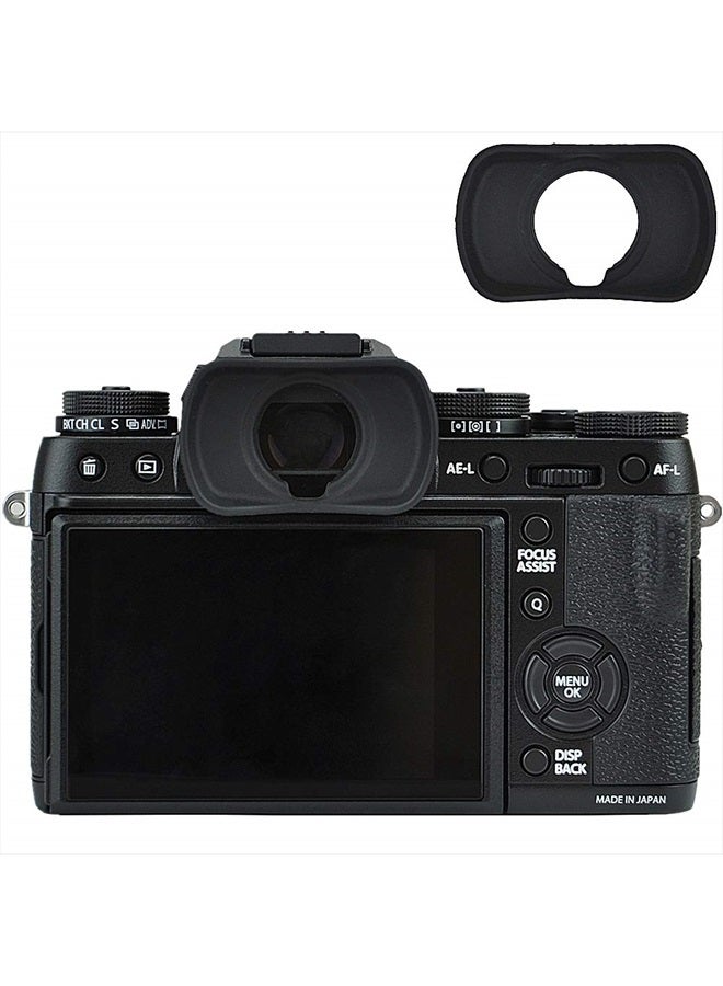 JJC Eyecup Finder Eyepiece EF-XT L Replacement for Fujifilm X-T4 X-T3 X-T2 X-T1 XT4 XT3 XT2 XT1 X-H1 XH1 GFX100 GFX 50S Camera Viewfinder Eyeshade, Replaces Fuji Eye Cup EF-XTS EF-XTM EF-XTL - Image 1