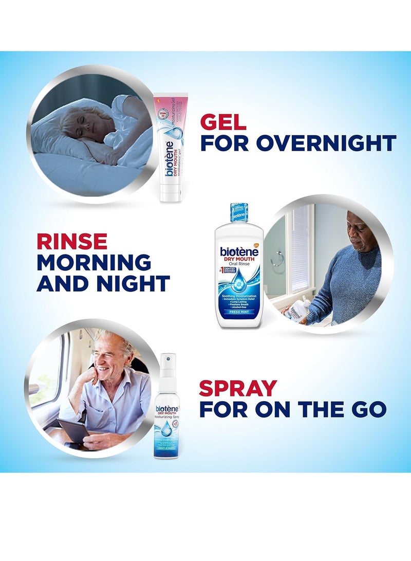 Biotene biotène Dry Mouth Management Oral Rinse, Dry Mouth Spray and Moisturizing Gel - 1 Kit - Image 2