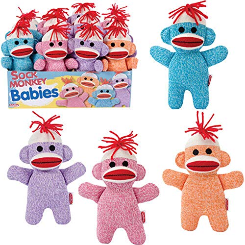 Schylling Sock Monkey Babies Colors Will Vary - Image 1