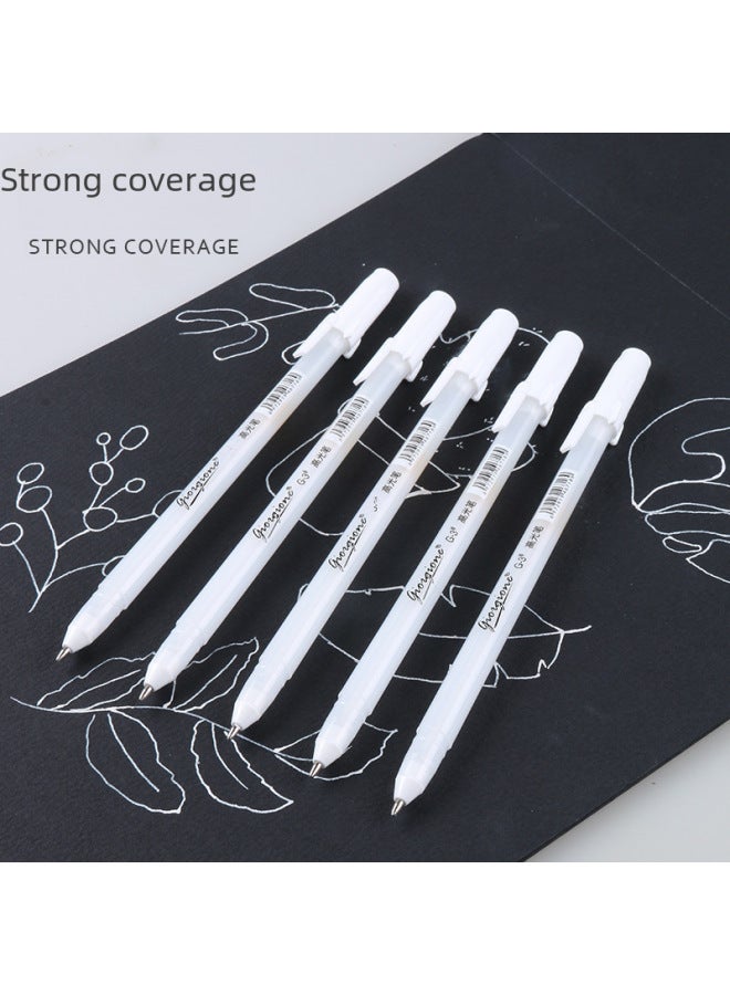 Giorgione High-light Pen Marker Hook Line Signature Hand-drawn Mark Comic Sketch Single White Paint - Image 3