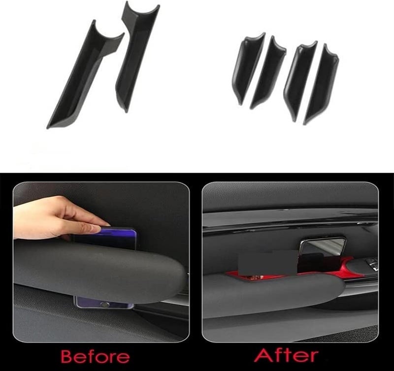 Wivplex Black Door Handle Storage Box for MINI Cooper - Image 3