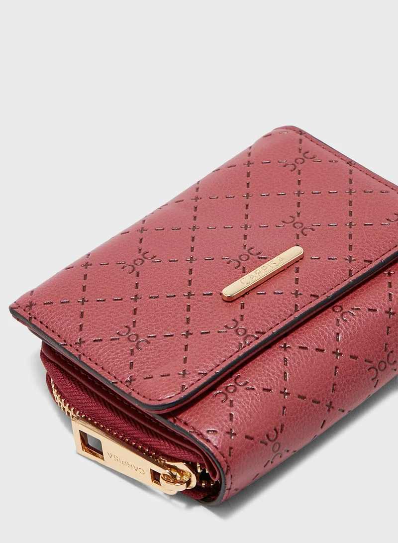 CARPISA Zip Through Flap Over Purse