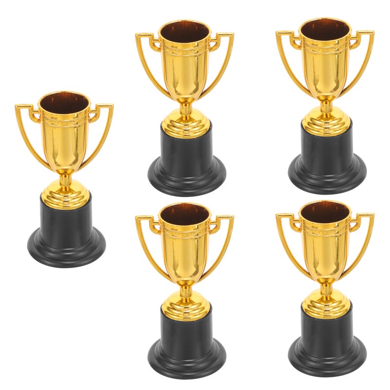 5Pcs Children Trophy Small Trophy Cups Decorative Trophy Desktop Trophy Decor - Image 1