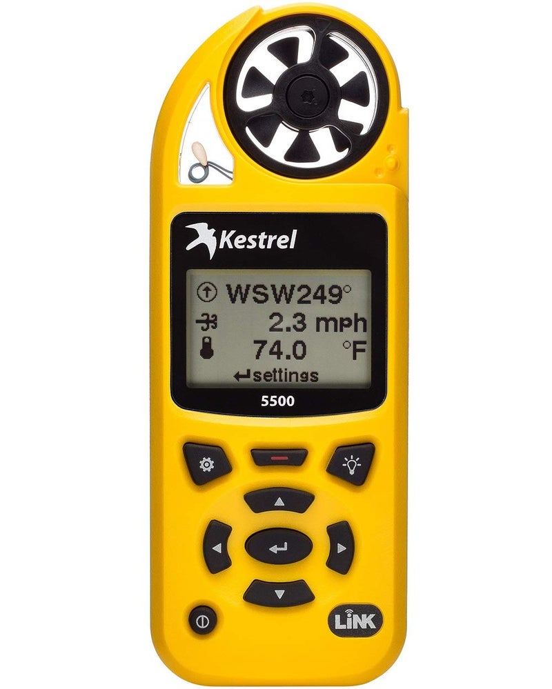 Kestrel مقياس الطقس الجيبي كستريل 5500 غير متصل، أصفر - Image 1