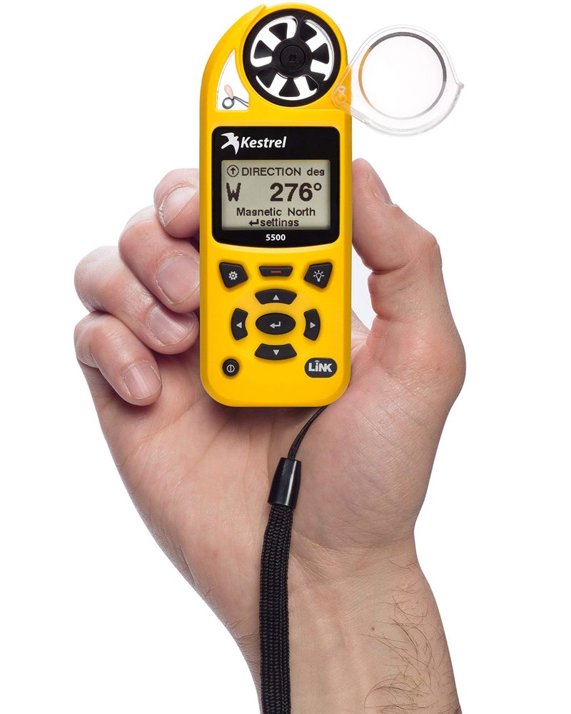 Kestrel مقياس الطقس الجيبي كستريل 5500 غير متصل، أصفر - Image 5