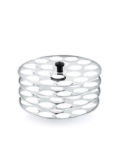 Konquer TimeS Komal Stainless Steel Idly Stand Suitable for Outer Lid Cooker18x4 PlatesSilver Standard  - Image 1