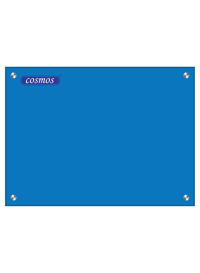 Cosmos Magnetic Glass Board (100x70cm, Blue)