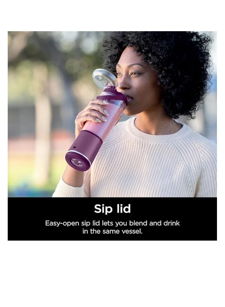 Ninja Ninja BC151PR Blast Portable Blender, Cordless, 18oz. Vessel, Personal Blender-for Shakes & Smoothies, BPA Free, Leakproof-Lid & Sip Spout, USB-C Rechargeable, Dishwasher Safe Parts, Passion Fruit