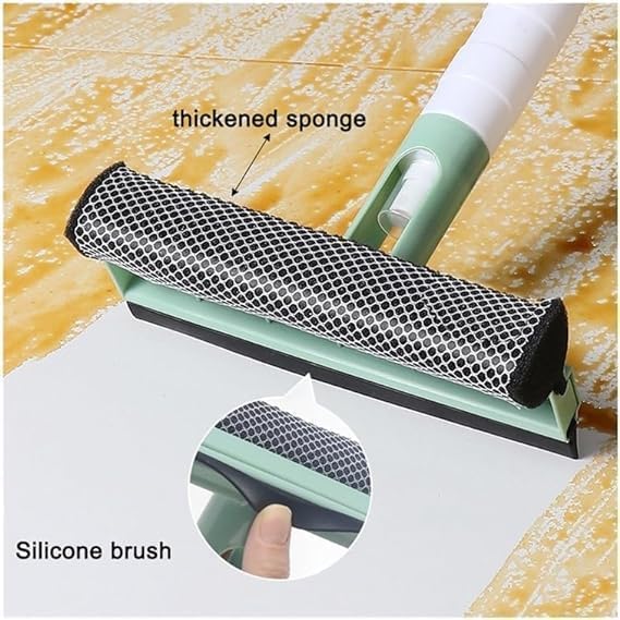 GION MultiFunctional Window Glass Cleaning Tool Disassemble Rod Window Cleaner Scraper Sponge Squeegee Wiper with Water Spray Bottle 1Pcs - Image 5