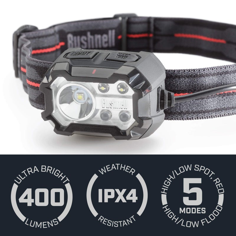 Bushnell PRO Rechargeable 400L Multi-Color Headlamp - Image 4