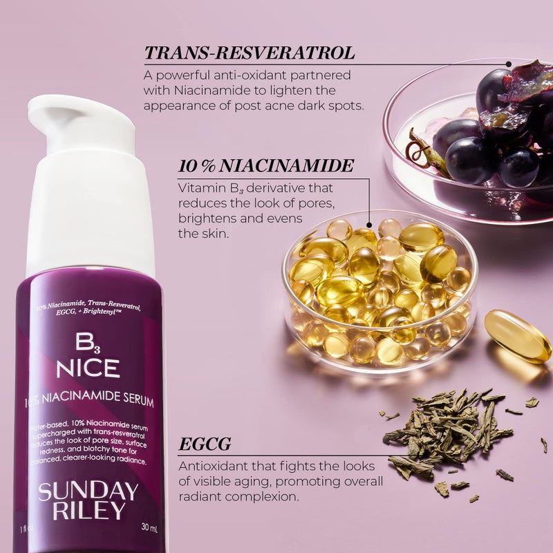 Sunday Riley B3 Nice 10% Niacinamide Serum 1.0oz - Image 3