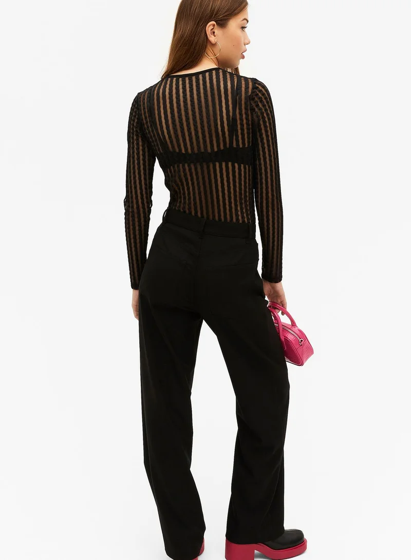 MONKI Mesh Detail Top