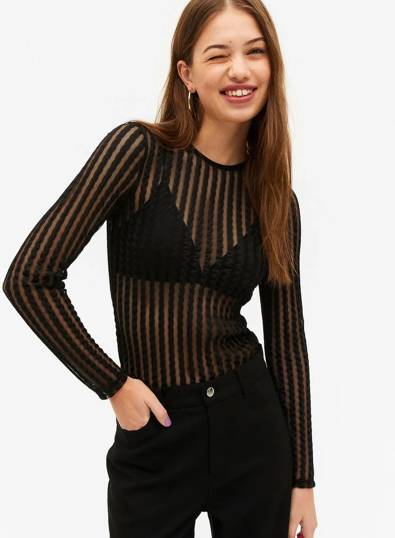 MONKI Mesh Detail Top