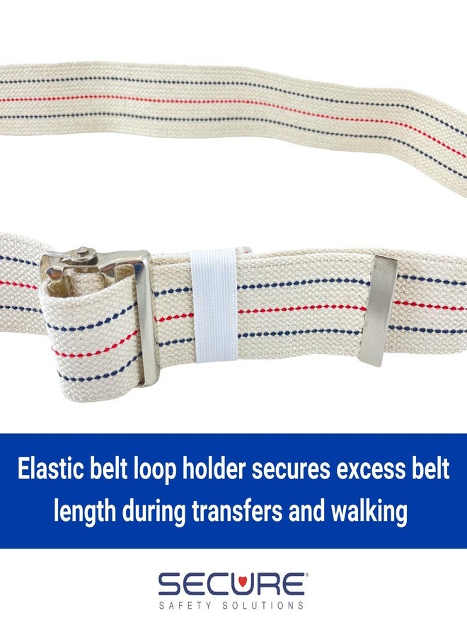 Secure Safety Solutions Gait Belt for Seniors, 60 Inch, Metal Buckle - Image 4