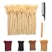 JIAJIA 613 Blonde Dreadlock Extensions 8 Inch 40 Strands Human Hair Dreadlock Extensions Locs Extensions Human Hair for Men Women Kids Full Handmade Permanent Real Human Hair Locs (0.8cm,#613) - Image 2