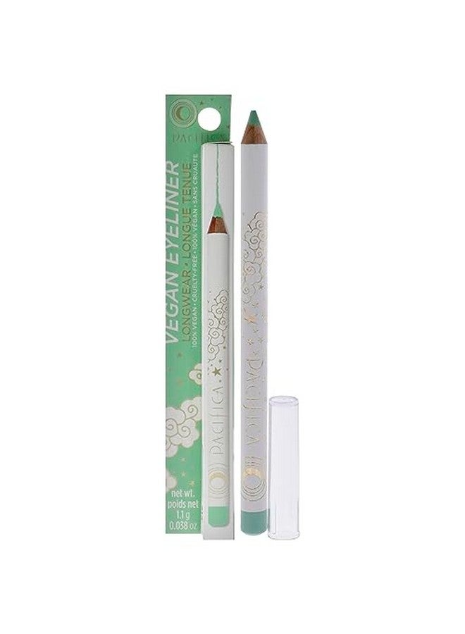 Pacifica Beauty Longwear Pastel Green Eyeliner Pencil Mint Pigmented Vibrant Color Vitamin E + Coconut Oil No Skip Formula Graphic Liner Vegan & Cruelty Free - Image 1