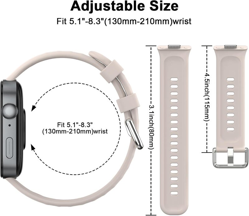 Demark Silicone Band for Huawei Watch Fit 4/Fit 3/Fit 4 pro Strap(Not for Watch Fit/Fit2) Lightweight Sport Wristband Intended for Huawei Watch Fit 3/4/4 pro - Image 4