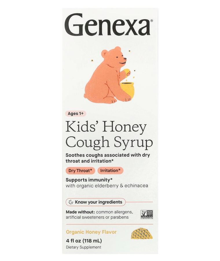 Kids' Honey Cough Syrup Ages 1+ Organic Honey 4 fl oz (118 ml)