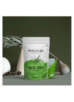 minature 100% Organic Aloe Vera Powder USDA CERTIFIED by mi nature - 8 OZ / 227 g / 1/2 lb | Aloe Barbadensis | Vegan | Non GMO  - Image 2