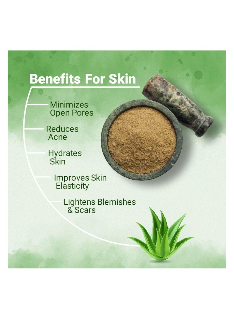 minature 100% Organic Aloe Vera Powder USDA CERTIFIED by mi nature - 8 OZ / 227 g / 1/2 lb | Aloe Barbadensis | Vegan | Non GMO - Image 4