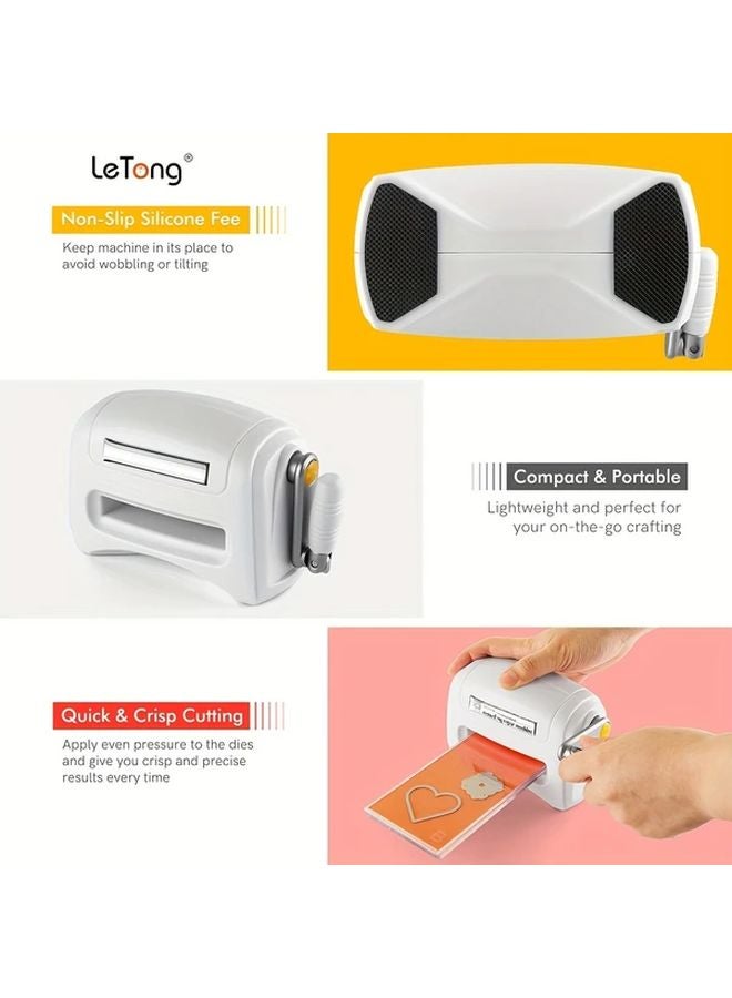 طقم آلة القطع اليدوي الأبيض والتذهيب للقطع اليدوي لصنع بطاقات سكرابوكينغ DIY - Image 5