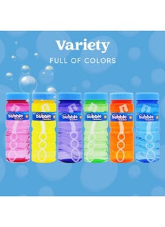 JOYIN 12 Pack Bubble Bottles (4Oz Bubbles Solution) Bubbles Party Favors For Kids Bubbles Wand Bulk Assorted Colors Large Bubble Kit Toddler Summer Outside Toys Summer Gift For Kids  - Image 5