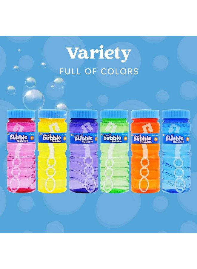 JOYIN 12 Pack Bubble Bottles (4Oz Bubbles Solution) Bubbles Party Favors For Kids Bubbles Wand Bulk Assorted Colors Large Bubble Kit Toddler Summer Outside Toys Summer Gift For Kids - Image 5