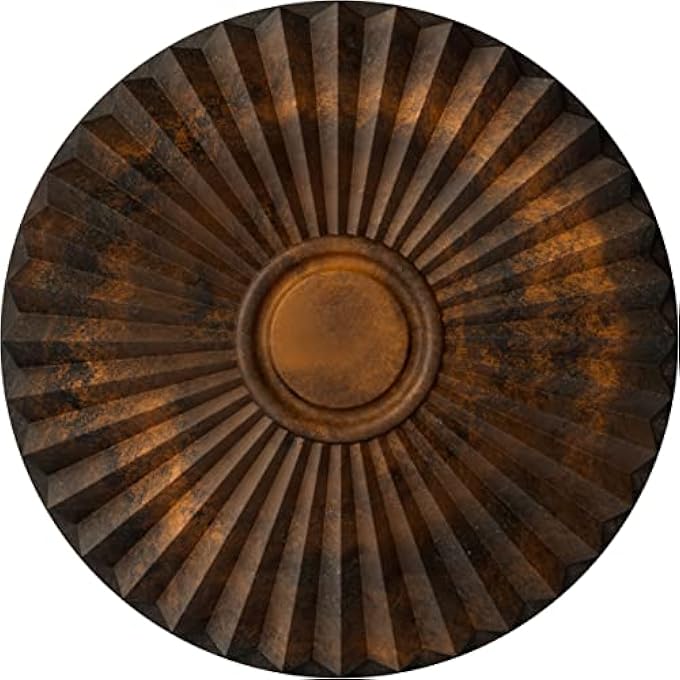 CM20SHRUS SHAKURAS CEILING MEDALLION, 19 3/4"OD X 1 3/8"P (FOR CANOPIES UP TO 5"), HAND-PAINTED RUST - Image 2