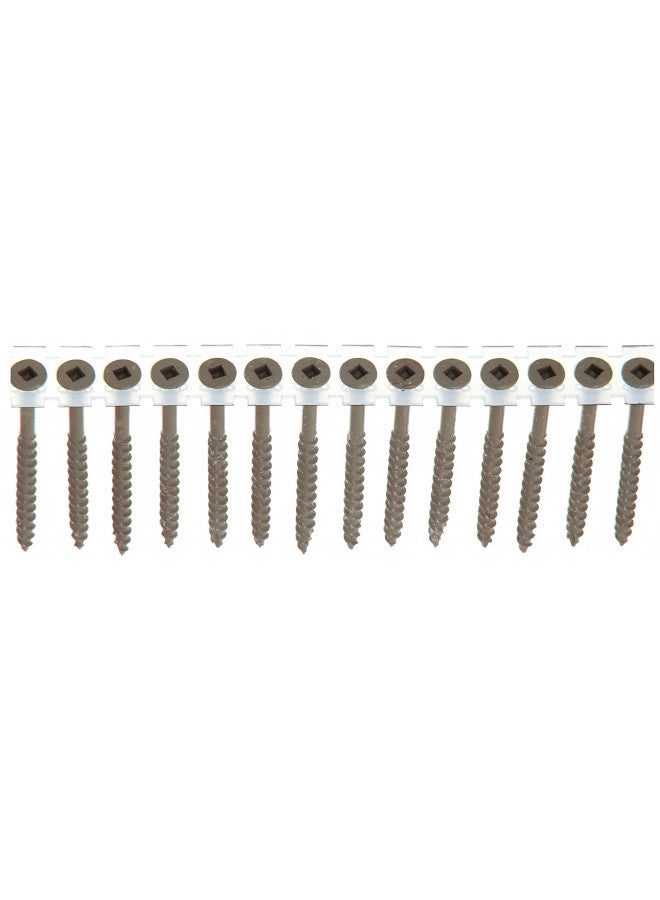 Senco Senco Duraspin Screw Number 8 by 2-1/2-Inch All Purpose Exterior Wood Collated Screw (800 per Box) (08D250W)  - Image 1