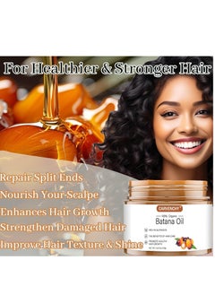 CARVENCHY Raw Batana Oil for Hair Growth,100% Natural Batana Oil Sourced from Honduras Unrefined Promotes Hair thickness for Men & Women Moisturize Scalp, Restore Dry Damaged Hair 4.2 OZ  - Image 3