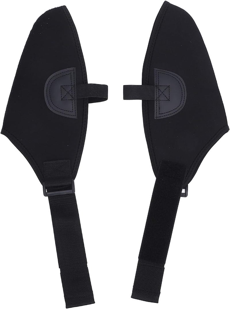 Dioche Adjustable Strap Ski Boot Covers, Keep Your Feet Warm and Dry with Protective Strap, Made of Neoprene and PU Leather, Great Xmas Gift for Skiers - Image 1