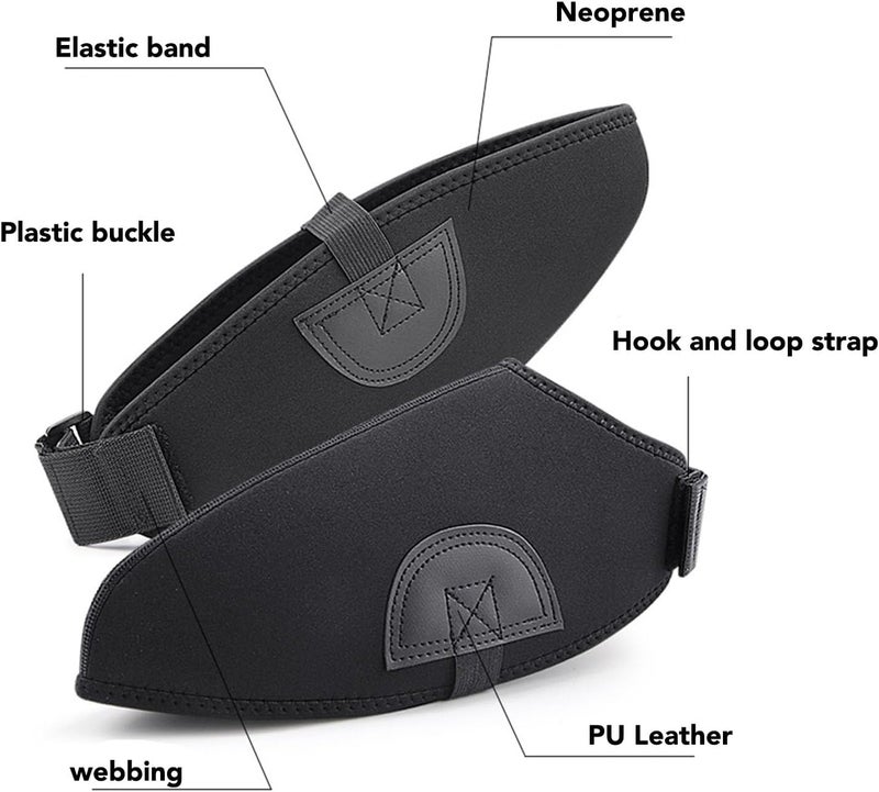 Dioche Adjustable Strap Ski Boot Covers, Keep Your Feet Warm and Dry with Protective Strap, Made of Neoprene and PU Leather, Great Xmas Gift for Skiers - Image 2