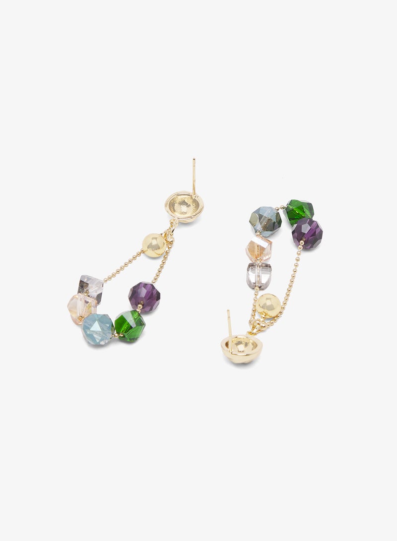 ELLA Jewel Multicolor Drop Down Earrings - Image 1