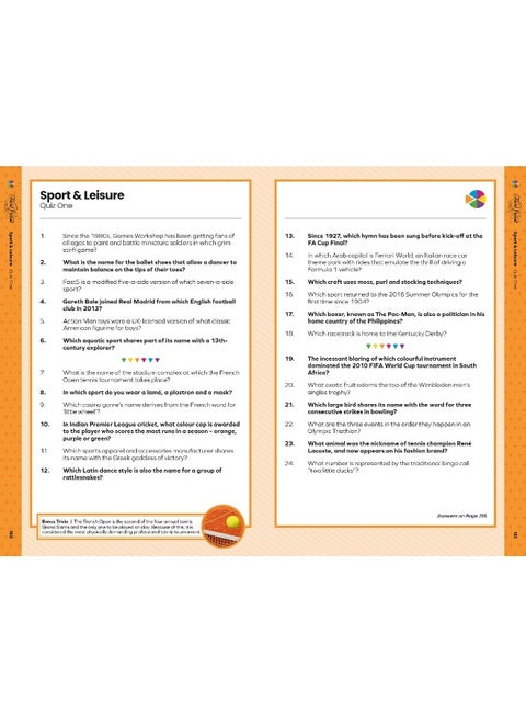 Farshore Trivial Pursuit Quiz Book: The official quiz book of the popular classic board game with over 2,000 questions. The perfect gift for family game nights and for quizzes with friends!