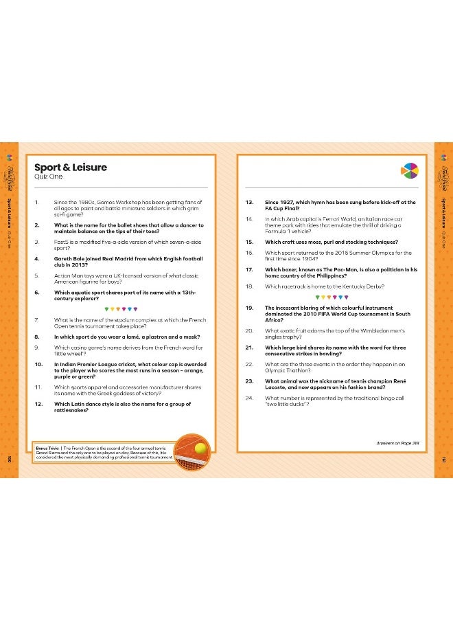 Farshore Trivial Pursuit Quiz Book: The official quiz book of the popular classic board game with over 2,000 questions. The perfect gift for family game nights and for quizzes with friends!  - Image 1