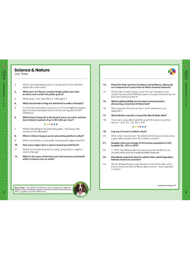 Farshore Trivial Pursuit Quiz Book: The official quiz book of the popular classic board game with over 2,000 questions. The perfect gift for family game nights and for quizzes with friends!