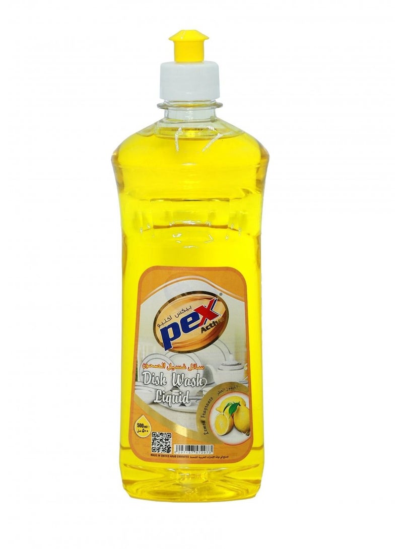 Pex Active Dish Wash Lemon Liquid - Image 1