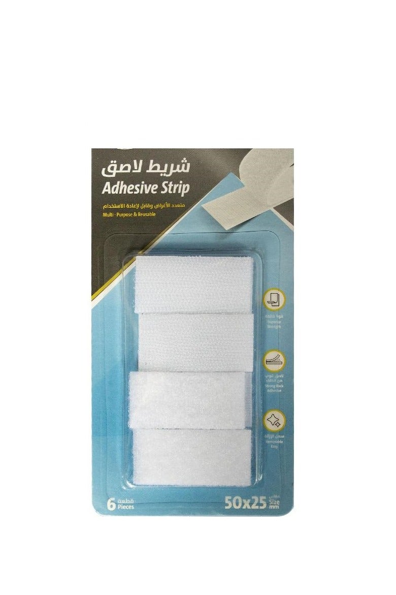 شرائط تثبيت خلفية لاصقة 25 × 50 مم