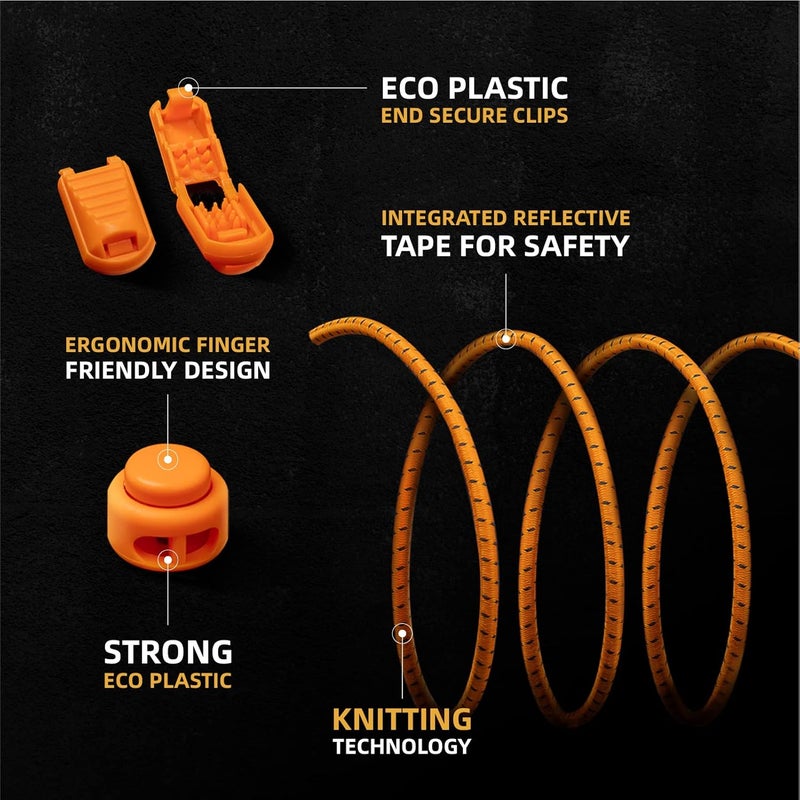 iLiveX No Tie Shoelaces - Elastic Shoe Laces - Lock Shoelaces for Sneakers - One Size Fits All for Adults and Kids - Image 2