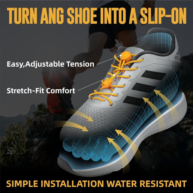 iLiveX No Tie Shoelaces - Elastic Shoe Laces - Lock Shoelaces for Sneakers - One Size Fits All for Adults and Kids - Image 3