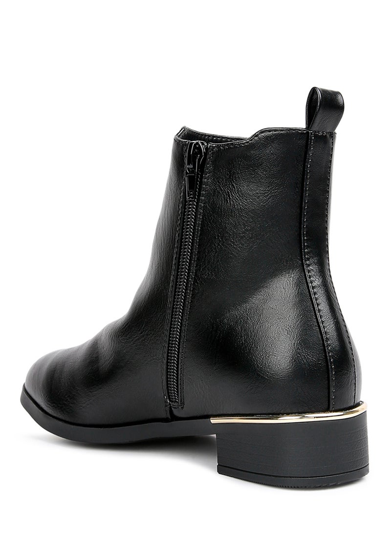 London Rag Winter Basic Ankle Boot in Black  - Image 3