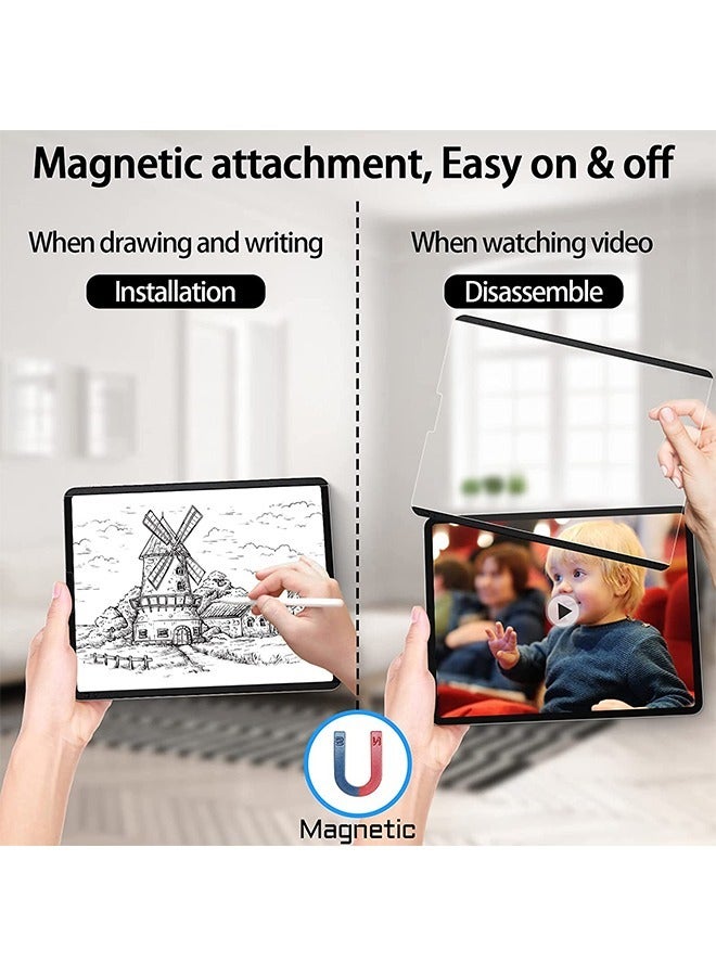 Reusable Paper-Feel Magnetic Anti-Glare Screen Protector Membrane, Detachable Painting Membrane Compatible With IPad Pro12.9 (2018/2020/2021) for Drawing, Writing and Note-Taking - Image 5