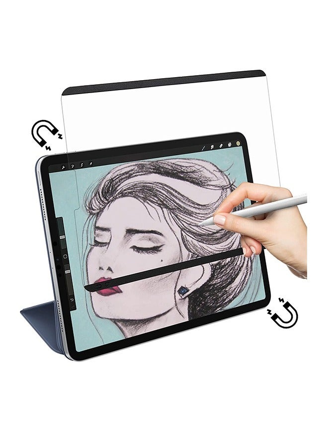 Reusable Paper-Feel Magnetic Anti-Glare Screen Protector Membrane, Detachable Painting Membrane Compatible With IPad Pro12.9 (2018/2020/2021) for Drawing, Writing and Note-Taking - Image 1
