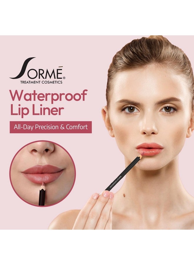 Sorme Cosmetics Smearproof Lipliner In Natural Nude 0.06 Oz | Smudgeproof Nude Lip Liner Pencil | High Definition Waterproof Lip Liners For Women | Hydrating Lip Pencil | Matte Lip Pencil Liner Makeup - Image 1