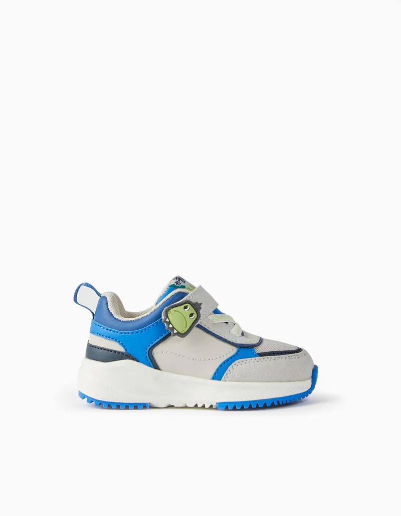 زيبي Trainers for Baby Boys 'ZY Superlight Runner', Grey/Blue