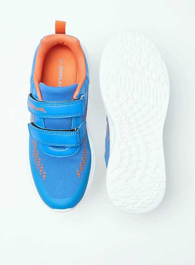 Oaklan by Shoexpress Mesh Textured Sports Shoes with Hook and Loop Closure
