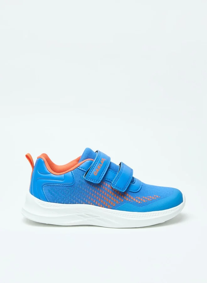 Oaklan by Shoexpress Mesh Textured Sports Shoes with Hook and Loop Closure